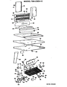 Unit parts for Ge Refrigerator TBX23DHC from AppliancePartsPros.com