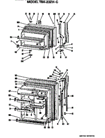Doors parts for Ge Refrigerator TBX23ZHC from AppliancePartsPros.com