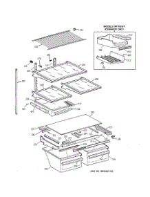 04 - Shelf Parts parts for Ge Refrigerator TBX21MAZBRWW from AppliancePartsPros.com