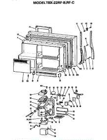 Freezer Door parts for Ge Refrigerator TBX22RFC from AppliancePartsPros.com
