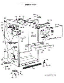 03 - Cabinet Parts parts for Ge Refrigerator TBX24JISHRWH from AppliancePartsPros.com