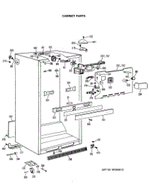 03 - Cabinet Parts parts for Ge Refrigerator TBX22PASNRWW from AppliancePartsPros.com