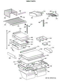 04 - Shelf Parts parts for Ge Refrigerator TBX22PASNRWW from AppliancePartsPros.com
