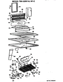 Unit parts for Ge Refrigerator TBX22RFB from AppliancePartsPros.com