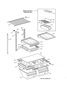 04 - Shelf Parts parts for Ge Refrigerator TBX24JAZDRWW from AppliancePartsPros.com