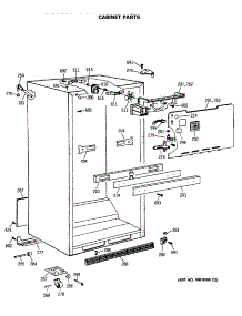 03 - Cabinet Parts parts for Ge Refrigerator TBX21MASMRAD from AppliancePartsPros.com