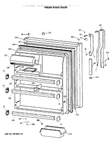 02 - Fresh Food Door parts for Ge Refrigerator TBX21MASMRWH from AppliancePartsPros.com