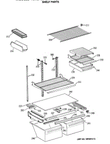 04 - Shelf Parts parts for Ge Refrigerator TBX21DASRRAD from AppliancePartsPros.com