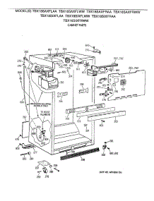 03 - Cabinet Parts parts for Ge Refrigerator TBX18SIXFRAA from AppliancePartsPros.com