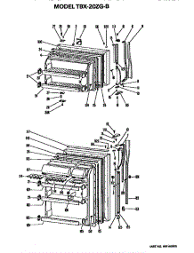 Doors parts for Ge Refrigerator TBX20ZGB from AppliancePartsPros.com