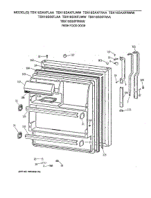 02 - Fresh Food Door parts for Ge Refrigerator TBX18SAXFRAA from AppliancePartsPros.com