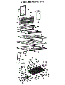 Unit parts for Ge Refrigerator TBX18ZFC from AppliancePartsPros.com