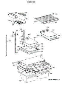 04 - Shelf Parts parts for Ge Refrigerator TBX21JATCRWW from AppliancePartsPros.com