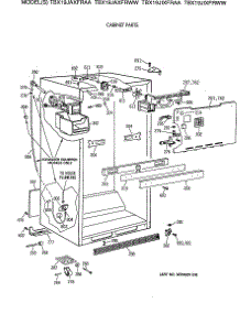 03 - Cabinet Parts parts for Ge Refrigerator TBX19JAXFRAA from AppliancePartsPros.com