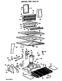 Unit parts for Ge Refrigerator TBX18VJB from AppliancePartsPros.com
