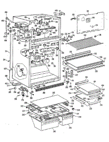 Refrigerator Cabinet parts for Ge Refrigerator TBX21TLG from AppliancePartsPros.com