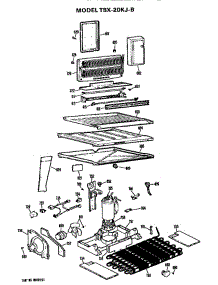 Unit parts for Ge Refrigerator TBX20KJB from AppliancePartsPros.com