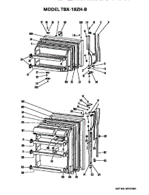Doors parts for Ge Refrigerator TBX18ZHB from AppliancePartsPros.com