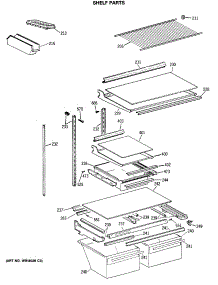 04 - Shelf Parts parts for Ge Refrigerator TBX21GISMRWH from AppliancePartsPros.com