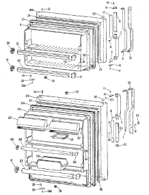 Doors parts for Ge Refrigerator TBX21PKER from AppliancePartsPros.com