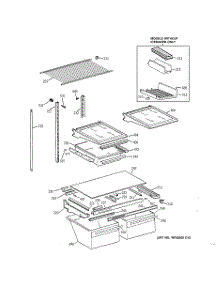 04 - Shelf Parts parts for Ge Refrigerator TBX19ZAZLRWW from AppliancePartsPros.com