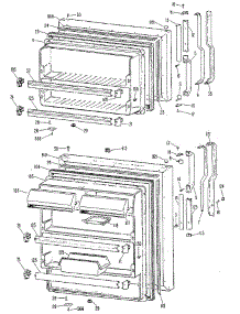 Doors parts for Ge Refrigerator TBX21KKGR from AppliancePartsPros.com