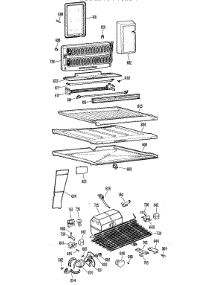 03 - Section3 parts for Ge Refrigerator TBX18ZGCR from AppliancePartsPros.com