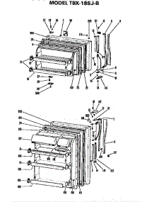 Doors parts for Ge Refrigerator TBX18SJB from AppliancePartsPros.com