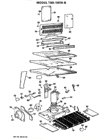 Unit parts for Ge Refrigerator TBX19THB from AppliancePartsPros.com