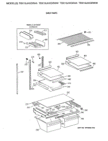 04 - Shelf Parts parts for Ge Refrigerator TBX19JAXGRAA from AppliancePartsPros.com