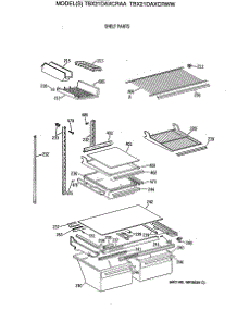 04 - Shelf Parts parts for Ge Refrigerator TBX21DAXCRWW from AppliancePartsPros.com