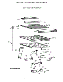 05 - Compartment Separator Parts parts for Ge Refrigerator TBX21DAXCRWW from AppliancePartsPros.com