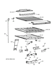 05 - Compartment Separator Parts parts for Ge Refrigerator TBX19ZIZBRWW from AppliancePartsPros.com