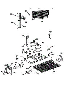 Unit parts for Ge Refrigerator TBX18ZICRWW from AppliancePartsPros.com