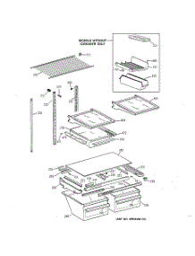04 - Shelf Parts parts for Ge Refrigerator TBX21JAZKRBB from AppliancePartsPros.com