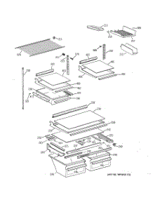 04 - Shelf Parts parts for Ge Refrigerator TBX21IAZHRAA from AppliancePartsPros.com