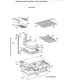 04 - Shelf Parts parts for Ge Refrigerator TBX21DAXERAA from AppliancePartsPros.com