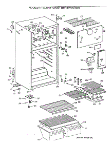 02 - Section2 parts for Ge Refrigerator TBX18SYYCRWH from AppliancePartsPros.com