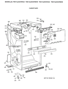 03 - Cabinet Parts parts for Ge Refrigerator TBX19JAXHRAA from AppliancePartsPros.com