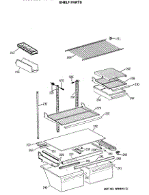 04 - Shelf Parts parts for Ge Refrigerator TBX21DASMRAD from AppliancePartsPros.com