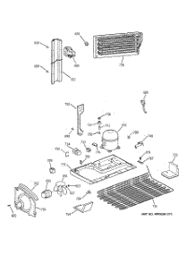 06 - Unit Parts parts for Ge Refrigerator TBX19VIZNRWW from AppliancePartsPros.com
