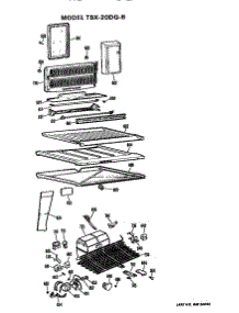 Unit parts for Ge Refrigerator TBX20DGB from AppliancePartsPros.com