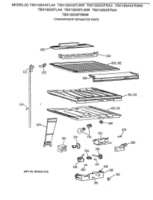 05 - Compartment Separator Parts parts for Ge Refrigerator TBX18SAXFLWW from AppliancePartsPros.com