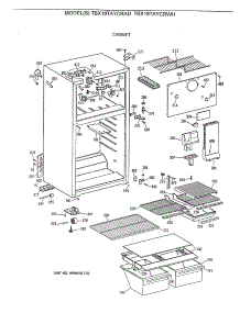 02 - Cabinet parts for Ge Refrigerator TBX18TAYCRWH from AppliancePartsPros.com