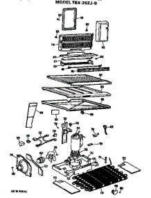 Unit parts for Ge Refrigerator TBX20ZJB from AppliancePartsPros.com