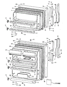 Doors parts for Ge Refrigerator TBX21TLT from AppliancePartsPros.com