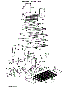 Unit parts for Ge Refrigerator TBX18SHB from AppliancePartsPros.com