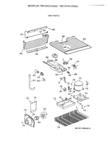 03 - Unit Parts parts for Ge Refrigerator TBX18TAYCRAD from AppliancePartsPros.com
