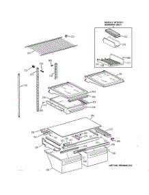 04 - Shelf Parts parts for Ge Refrigerator TBX22ZAZBRAA from AppliancePartsPros.com