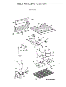 03 - Unit Parts parts for Ge Refrigerator TBX18SYYCRAD from AppliancePartsPros.com
